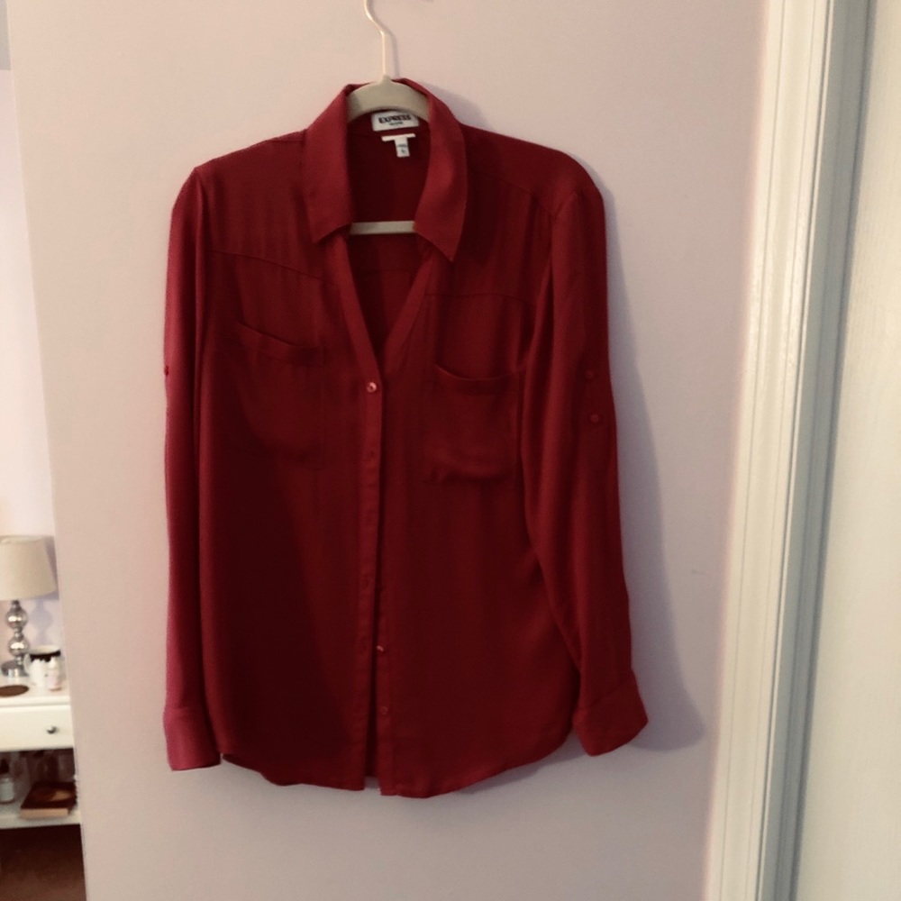 No tags , new Express maroon blouse